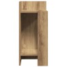 Table d'appoint avec étagère chêne artisanal 25,5x27x60 cm 581466581466
