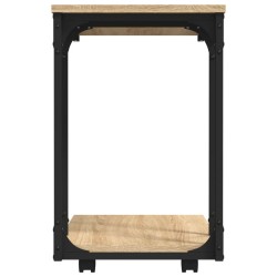 Table d'appoint à roues Chêne sonoma 50x35x55,5 cm 581467581467