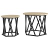 Table d'appoint 2 pcs Chêne Sonoma Bois d'ingénierie et acier 581469581469