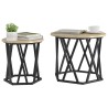 Table d'appoint 2 pcs Chêne Sonoma Bois d'ingénierie et acier 581469581469