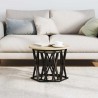 Table d'appoint 2 pcs Chêne Sonoma Bois d'ingénierie et acier 581469581469