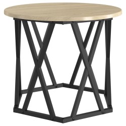 Table d'appoint 2 pcs Chêne Sonoma Bois d'ingénierie et acier 581469581469