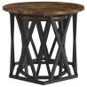 Table d'appoint 2 pcs Chêne fumé Bois d'ingénierie et acier 581470581470