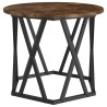 Table d'appoint 2 pcs Chêne fumé Bois d'ingénierie et acier 581470581470