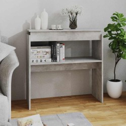 Table console Gris béton 80x30x80 cm Aggloméré 581471581471
