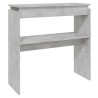 Table console Gris béton 80x30x80 cm Aggloméré 581471581471