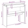 Table console Gris béton 80x30x80 cm Aggloméré 581471581471