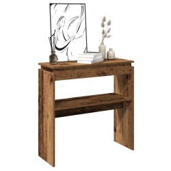 Table console vieux bois 80 x 30 x 80 cm bois d'ingénierie 581472581472