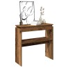 Table console vieux bois 80 x 30 x 80 cm bois d'ingénierie 581472581472