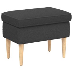 Pouf Gris foncé 55 x 35 x 41 cm Bouclé 581481581481