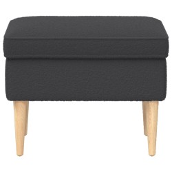 Pouf Gris foncé 55 x 35 x 41 cm Bouclé 581481581481