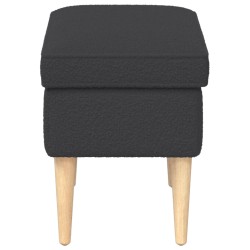 Pouf Gris foncé 55 x 35 x 41 cm Bouclé 581481581481
