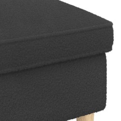 Pouf Gris foncé 55 x 35 x 41 cm Bouclé 581481581481