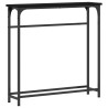 Table console Chêne noir 75 x 19,5 x 75 cm Bois d'ingénierie 581482581482
