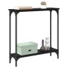 Table console Chêne noir 75 x 22,5 x 75 cm Bois d'ingénierie 581483581483