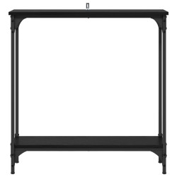 Table console Chêne noir 75 x 22,5 x 75 cm Bois d'ingénierie 581483581483