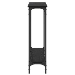 Table console Chêne noir 75 x 22,5 x 75 cm Bois d'ingénierie 581483581483