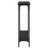 Table console Chêne noir 75 x 22,5 x 75 cm Bois d'ingénierie 581483581483