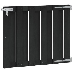 Porte de Jardin 100 x 80 cm WPC et Aluminium Noir 581491581491