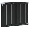 Porte de Jardin 100 x 80 cm WPC et Aluminium Noir 581491581491