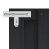Porte de Jardin 100 x 80 cm WPC et Aluminium Noir 581491581491