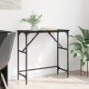 Table console Chêne noir 75 x 32 x 75 cm Bois d'ingénierie 581492581492