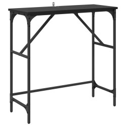 Table console Chêne noir 75 x 32 x 75 cm Bois d'ingénierie 581492581492