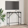 Table console Chêne noir 75 x 32 x 75 cm Bois d'ingénierie 581492581492