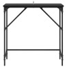 Table console Chêne noir 75 x 32 x 75 cm Bois d'ingénierie 581492581492