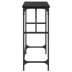Table console Chêne noir 75 x 32 x 75 cm Bois d'ingénierie 581492581492