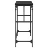 Table console Chêne noir 75 x 32 x 75 cm Bois d'ingénierie 581492581492