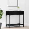 Table console Chêne noir 75 x 34,5 x 75 cm Bois d'ingénierie 581493581493