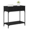 Table console Chêne noir 75 x 34,5 x 75 cm Bois d'ingénierie 581493581493