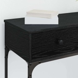 Table console Chêne noir 75 x 34,5 x 75 cm Bois d'ingénierie 581493581493
