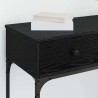 Table console Chêne noir 75 x 34,5 x 75 cm Bois d'ingénierie 581493581493