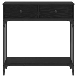 Table console Chêne noir 75 x 34,5 x 75 cm Bois d'ingénierie 581493581493