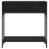 Table console Chêne noir 75 x 34,5 x 75 cm Bois d'ingénierie 581493581493