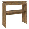 Table console Chêne fumé 80x30x80 cm Bois d'ingénierie 581495581495