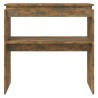 Table console Chêne fumé 80x30x80 cm Bois d'ingénierie 581495581495