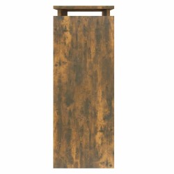 Table console Chêne fumé 80x30x80 cm Bois d'ingénierie 581495581495
