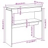 Table console Chêne fumé 80x30x80 cm Bois d'ingénierie 581495581495