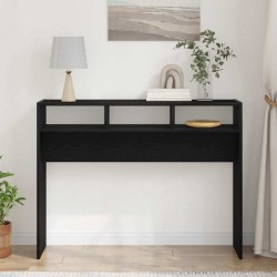 Table console Chêne noir 105 x 30 x 80 cm Bois d'ingénierie 581497581497