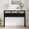 Table console Chêne noir 105 x 30 x 80 cm Bois d'ingénierie 581497581497