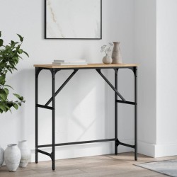 Table console chêne sonoma 75x32x75 cm bois d'ingénierie 581498581498