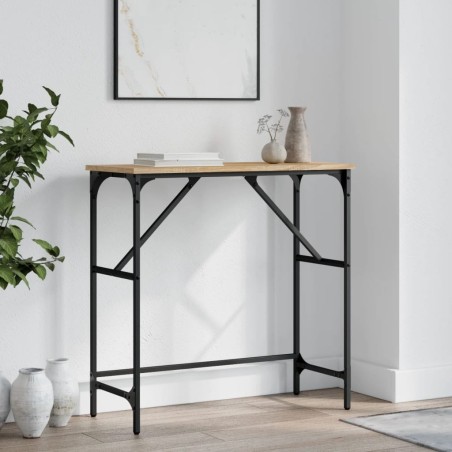 Table console chêne sonoma 75x32x75 cm bois d'ingénierie 581498581498