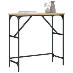 Table console chêne sonoma 75x32x75 cm bois d'ingénierie 581498581498
