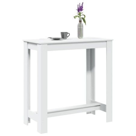 Table de bar blanc 102x50x103,5 cm bois d'ingénierie 581499581499