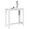 Table de bar blanc 102x50x103,5 cm bois d'ingénierie 581499581499