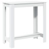 Table de bar blanc 102x50x103,5 cm bois d'ingénierie 581499581499