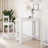 Table de bar blanc 102x50x103,5 cm bois d'ingénierie 581499581499